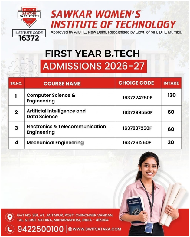Admissions Open for A. Y. 2026-27